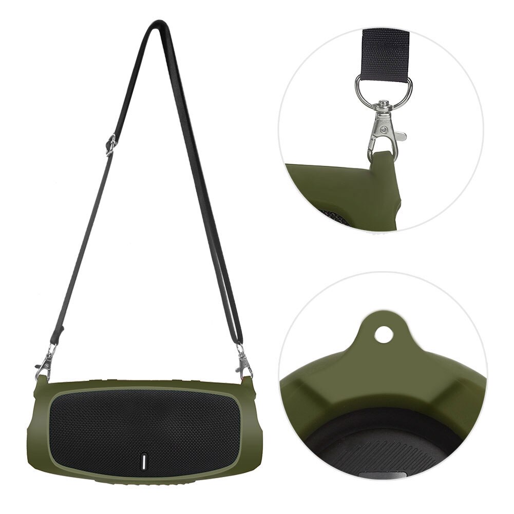 Étui de voyage en Silicone avec sangle pour JBL Charge 5, housse de protection, sans fil, Bluetooth, accessoires pour haut-parleurs compatibles
