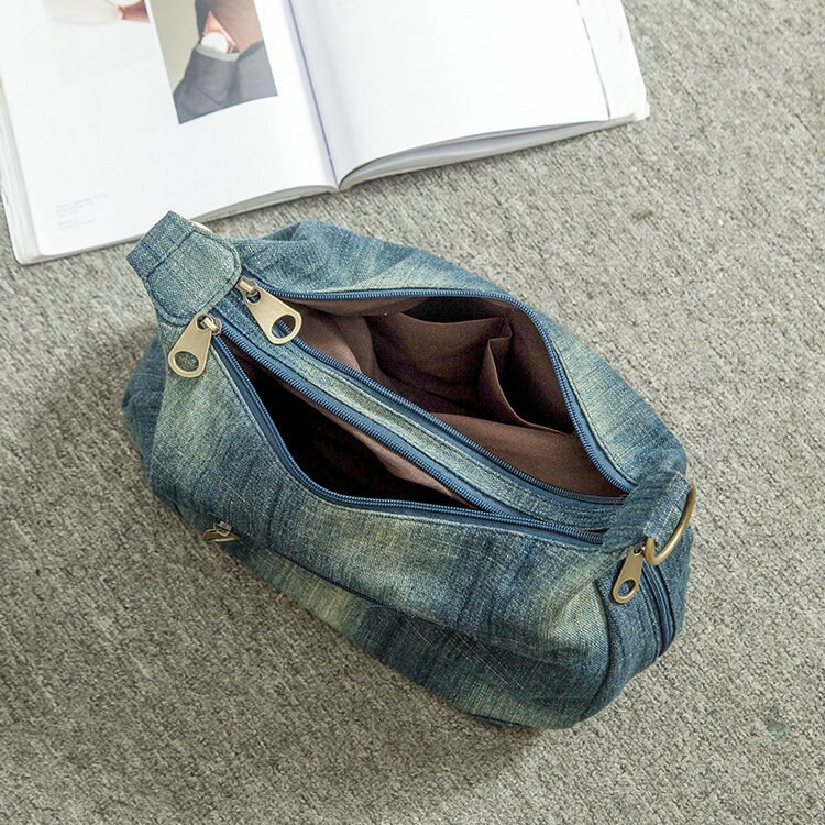 Rdywbu Denim lavé femmes sac à bandoulière décontracté Vintage jean grand sac à bandoulière grand fourre-tout sac à main Mochila Bolsa B225