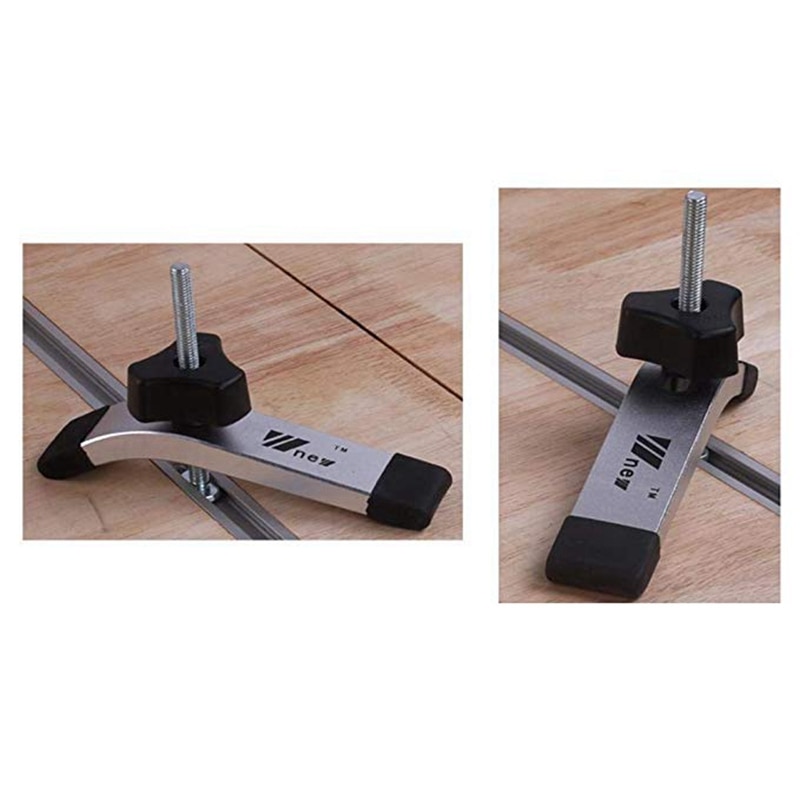 Riel de aluminio t-track t-slot, Riel de 300mm/400mm/500mm/600mm/800mm, ranura de fijación de tornillo T para Sierra de mesa herramienta de carpintería