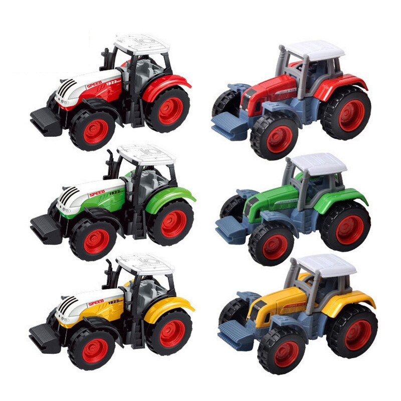 16 Stijlen Mini Techniek Legering Auto Tractor Diecasts Voertuig Speelgoed Dump Truck Model Klassieke Speelgoed Auto 'S Voor Kinderen Jongen Kids