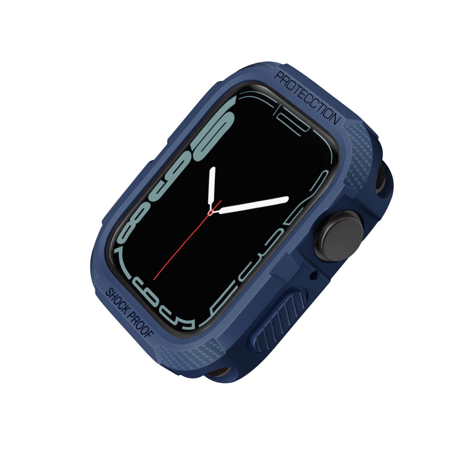 Couvercle robuste pour coque Apple Watch série 7, 44mm 40mm 45mm 41mm se 6 5 4 3, protecteur d&#39;écran TPU, accessoire iWatch: Blue / 38mm or 40mm or 41MM