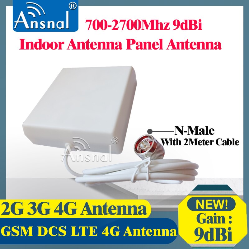 39dBi 2G 3G 4G Antenne Set 700-2700Mhz Antenne Omnidirectionele Antenne Panel Antenne 15Meter kabel Voor 2G 3G 4G Signaal Booster