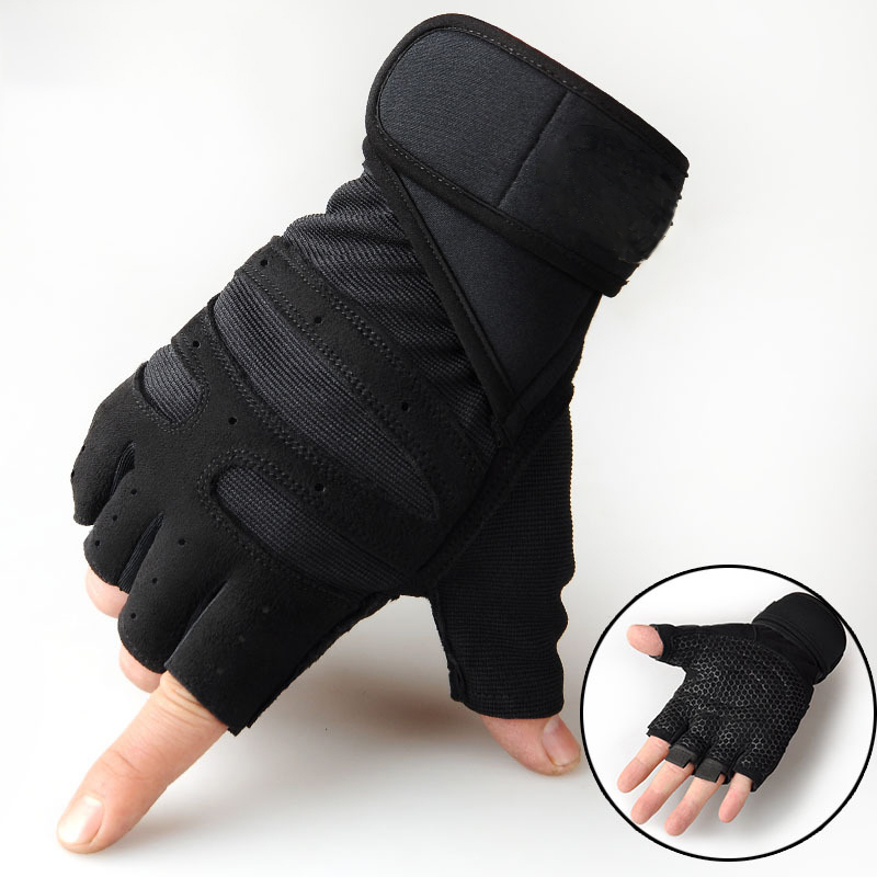 Gants d'haltérophilie hommes femmes quatre saisons gymnastique bracelet gants de Fitness équipement d'haltères sport cyclisme gants antidérapants: vert clair / L