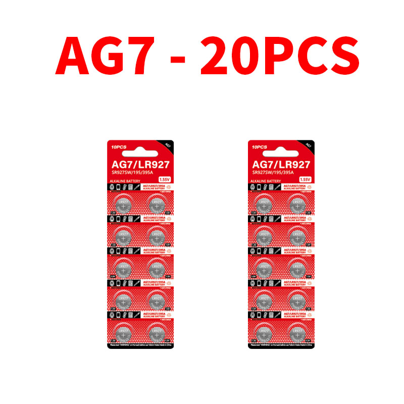 2-100pcs AG7 LR927 SR927SW LR57 SR927 395A 1.5V Button Cell Batteries,Watch Battery for Toys/Calculators/Watches,Long-Lasting: Gold