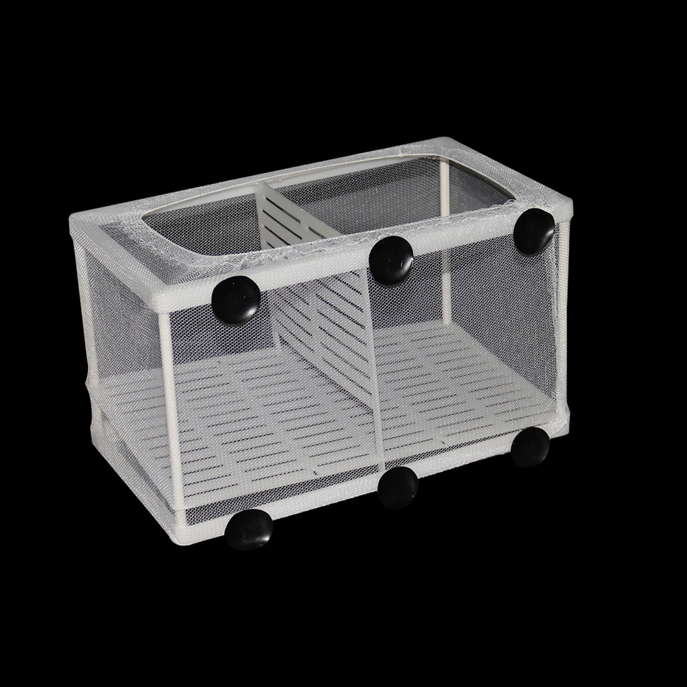 Aquarium Broederij Aquarium Incubator Net Met Zuignap Vis Isolatie Fokken Netto Doos Voor Baby Vissen Clownvis Guppy Wit