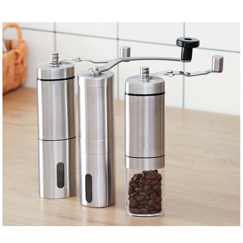 Manual Coffee Grinder Coffee Maker Ceramics Core Stainless Steel Hand Burr Mill Grinder Ceramic Corn Coffee Grinding Machine