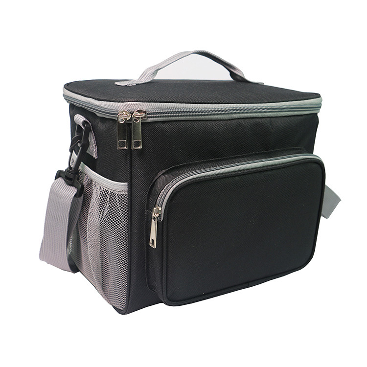 Insulation bag lunch bag portable ice pack aluminum foil ice pack picnic ice pack student lunch box ice pack lunch pack ice pack: black