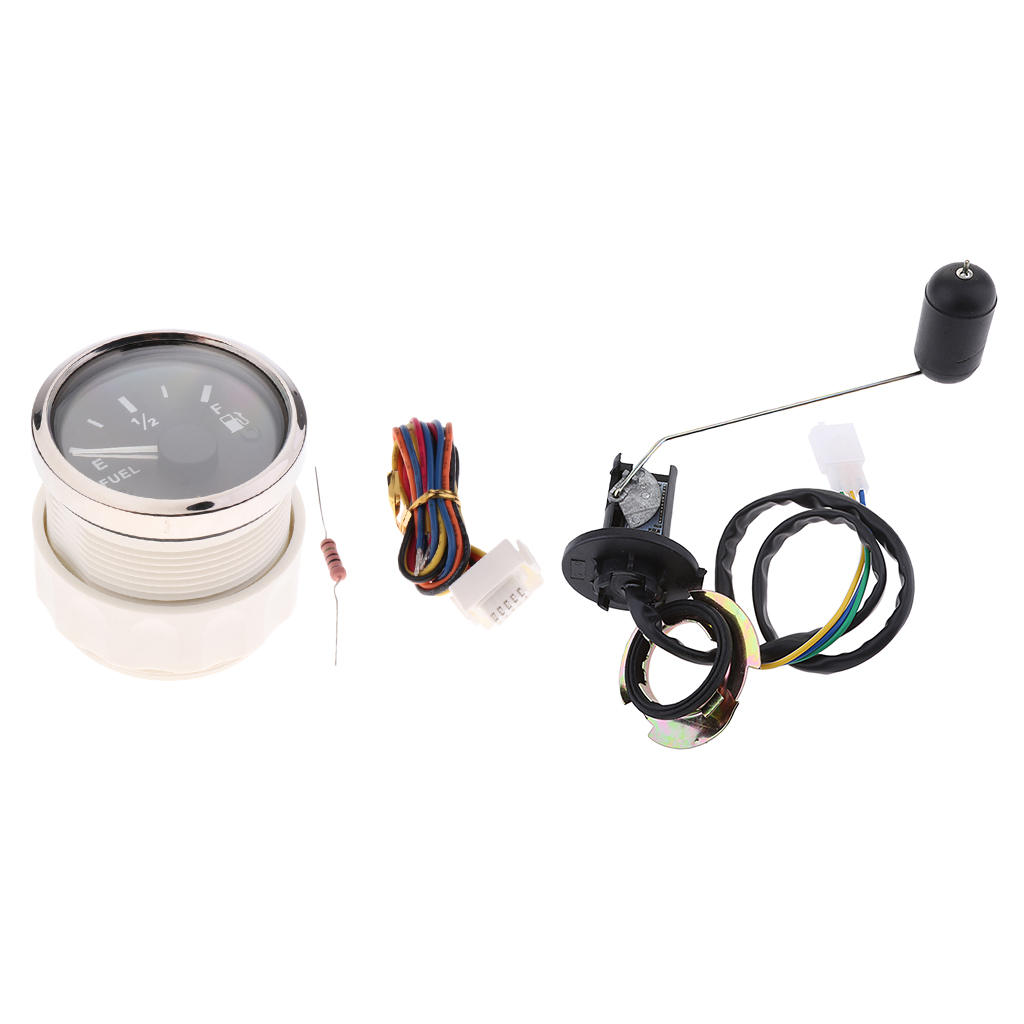 Motorcycle Digital Fuel Level Meter Gauge With Fuel Sensor Kit LED Fuel Level Gauge