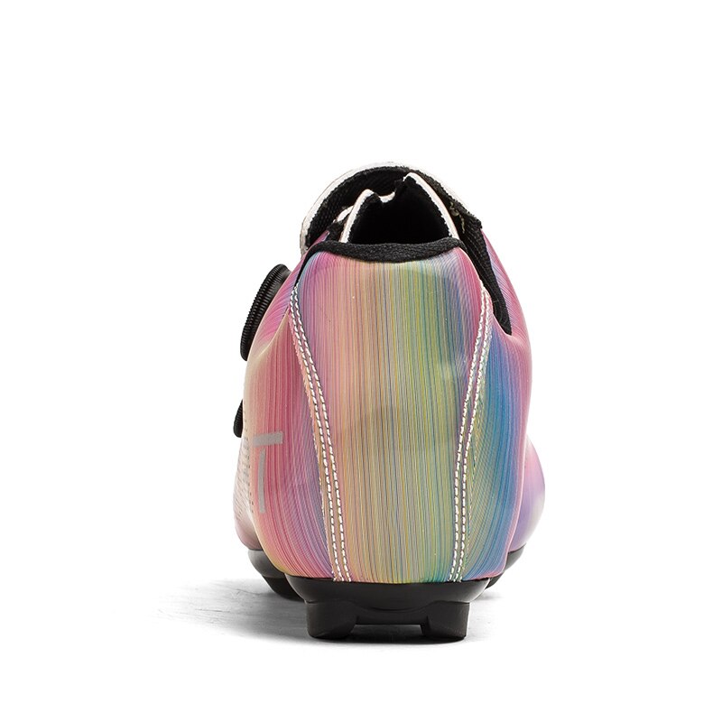 Unisex sports road bike shoes women's outdoor mountain bike sneakers men's non-slip rotary button sports bike shoes