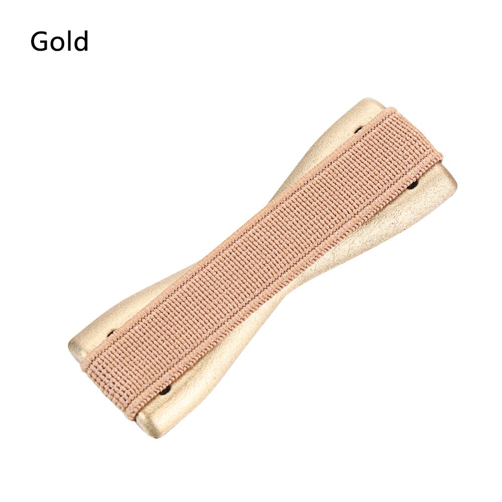 Universele Telefoon Terug Sticker Band Beugel Sling Telefoon Fixing Houder Elasticiteit Vinger Grip Een Bediening Selfie Band: Gold