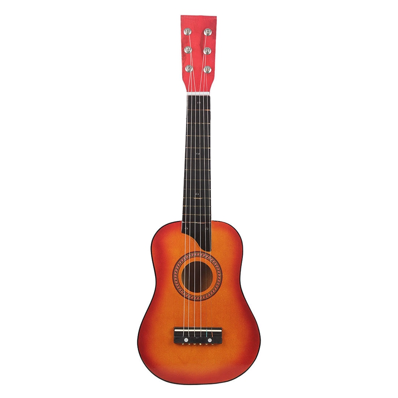 25 Inch Mini Small Guitar Basswood 6-String Guitar with Pick Strings for Beginner Children Kids