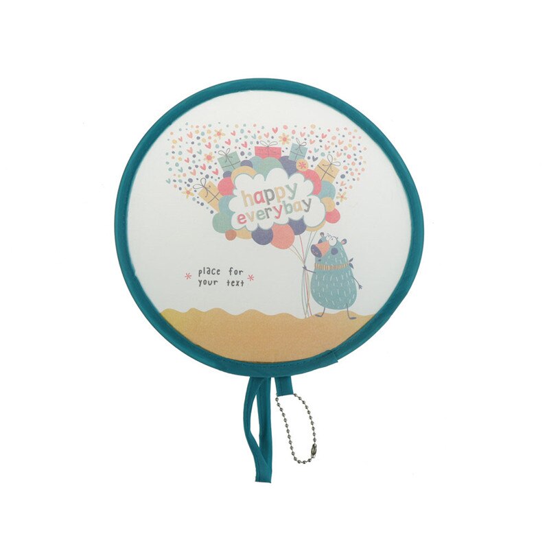1Pc Draagbare Ronde Japanse Stijl Vouwen Fans Hand Fan Voor Wedding Party