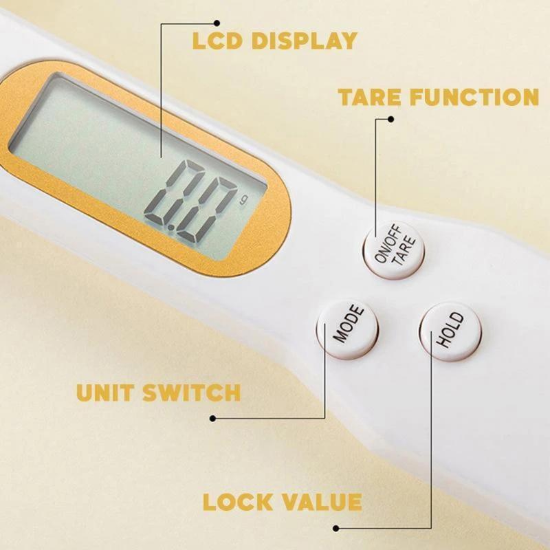 Accurate digital measuring spoon electronic spoon weight volume food LCD display scale LCD screen electronic spoon kitchen scale