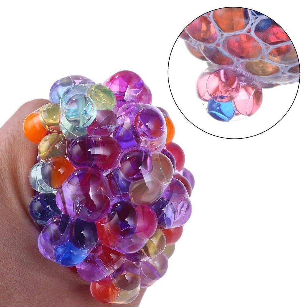 1PC Lustige Anti-betonen squishy LED Gittergewebe Ball Trauben quetschen Sensorischen Fruchtig Neuheit Spielzeug freundlicher & Erwachsene Spielen entlüften Spielzeug