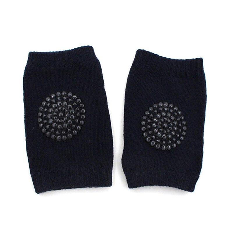 Rodilleras de dibujos animados para bebé, Protector Flexible de seguridad para gatear, rodilleras cortas, calentadores de piernas para bebé, M0011: Negro