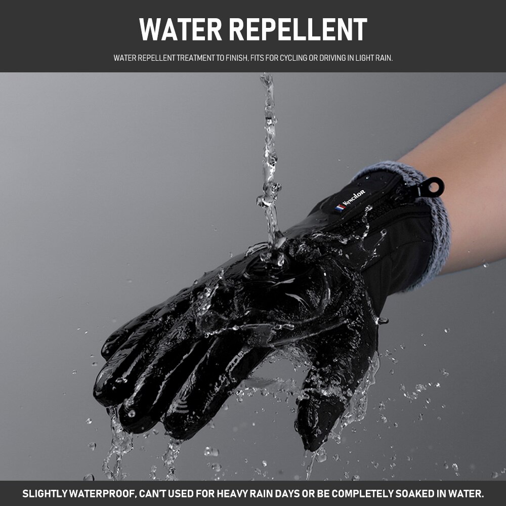 Gants chauds d'hiver polaire coupe-vent imperméable gants de cyclisme écran tactile Sports cyclisme ski vélo travail en plein air gants