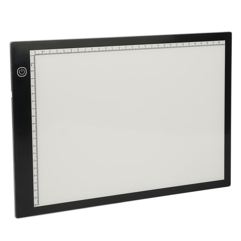 Acrylic LED Sketch Board Drawing Board Diamond Drawing Board Art Copying Board Book Writing Desk Sketch Drawing Storage HWC