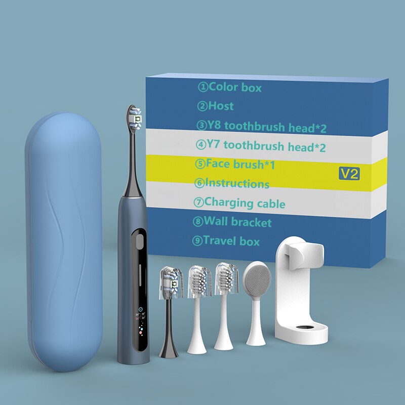 Electric Toothbrush Powerful Ultrasonic Sonic USB Charge Rechargeable Tooth Brushes Washable Whitening Teeth Brush Soft Fur