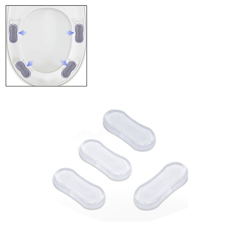 Kit de repuesto para parachoques de asiento de inodoro, adhesivo transparente anticolisión, Universal y silencioso, adecuado para bidé