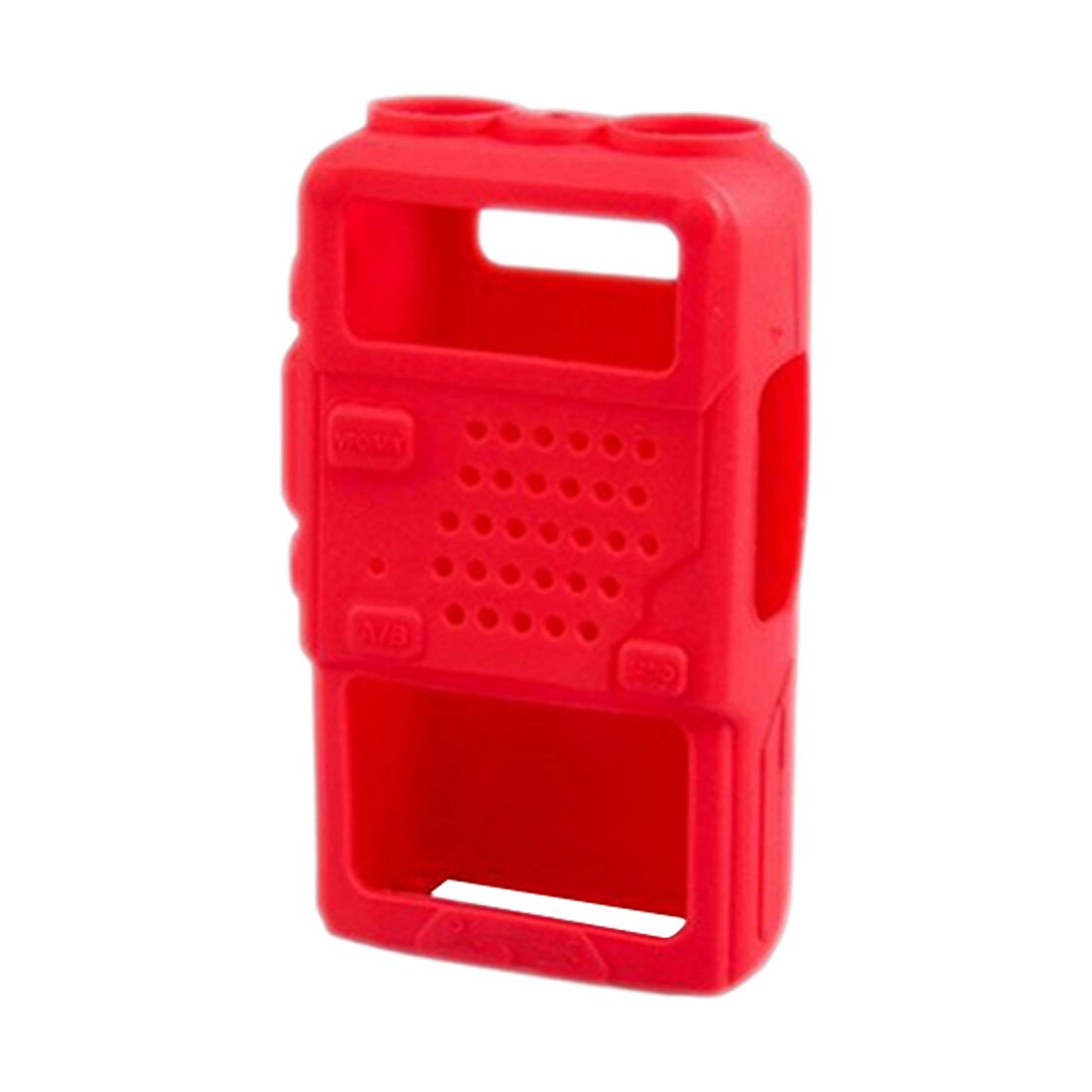 Soft Silicone Handheld Cover Shell Soft Case Holster for Baofeng 5R 5RA R5E 5RB 5RA+ 5RE PLUS F8 Black Yellow Blue Red Optional: Red