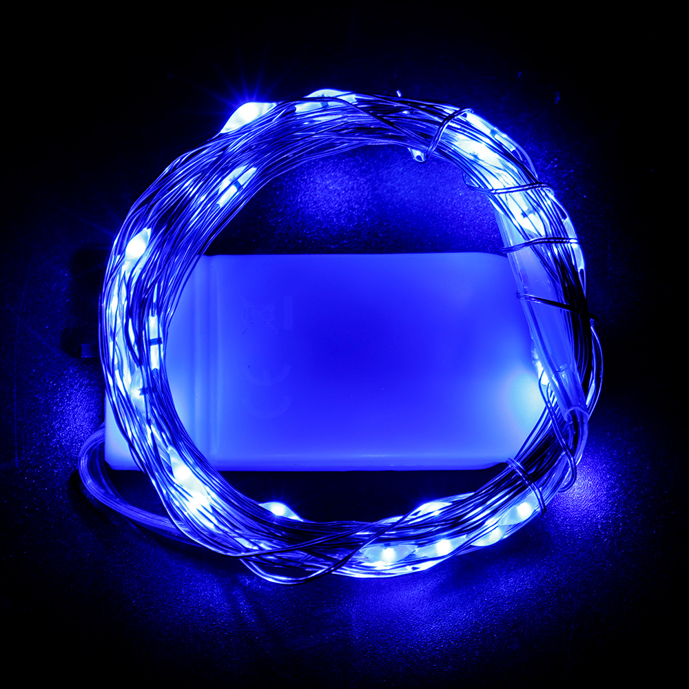 10M Led Koperdraad String Lights Batterij Aangedreven Garland Fairy Verlichting Snaren Voor Wedding Party Kerst Decoratie