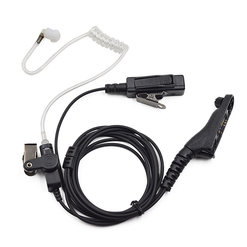 Auricular de tubo de aire de policía XQF, auricular PTT para Motorola, Radio de dos vías, Walkie Talkie DP4400 DP4401 DP4600 DP4800 DP4801