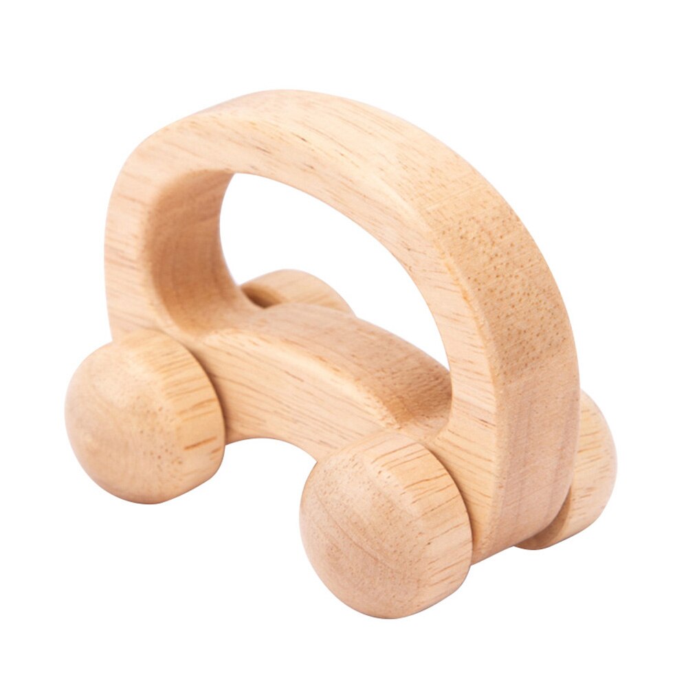 Montessori Toys Wooden Toys Wood Car Blocks Children Automobile Vehicles Car Model Baby Hand Catching Grip Toys Kids Educational: 	B