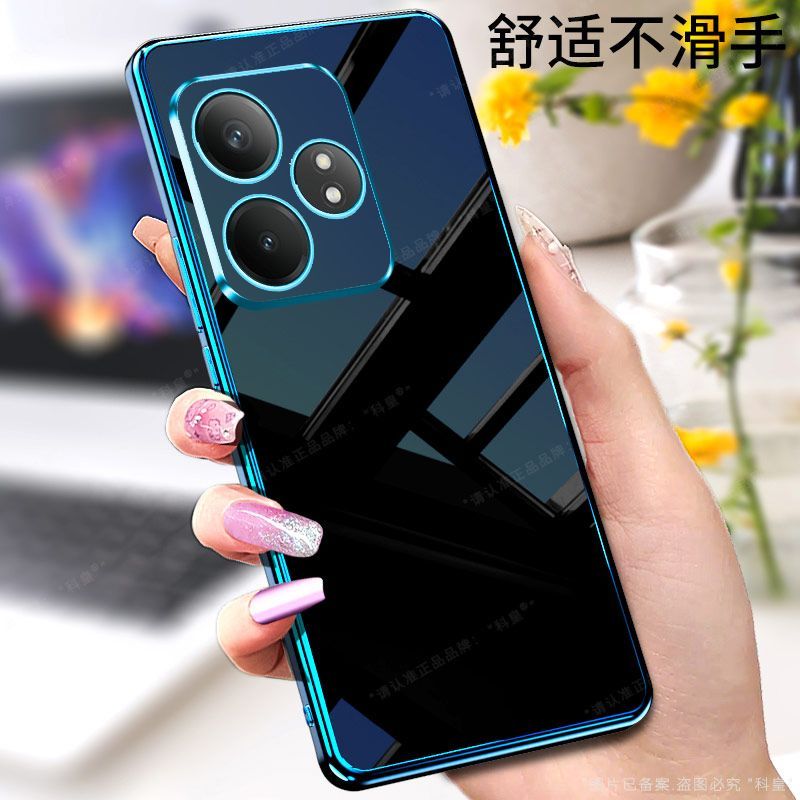Case For Realme GT6 GT Neo6 SE 6T Electroplated Transparent Lens Protection Anti Cover For Realme GT6 Shockproof Bumper