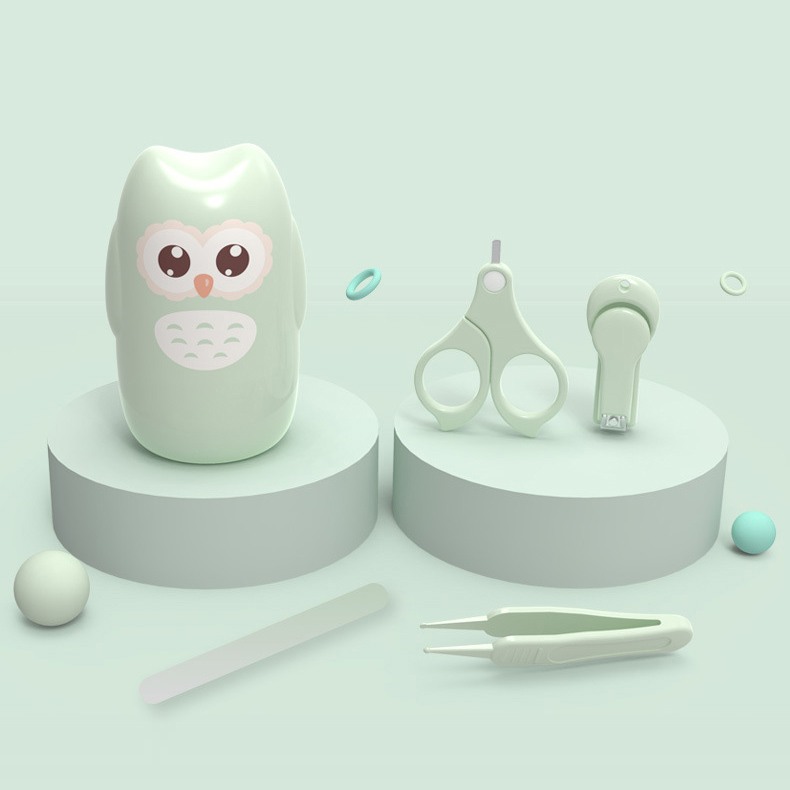 Juego de cortaúñas de dedo para bebé, de seguridad infantil cortauñas, tijeras, Lima, Kit de pedicura para recién nacido, cuidado especial de cortaúñas antipellizco: 4