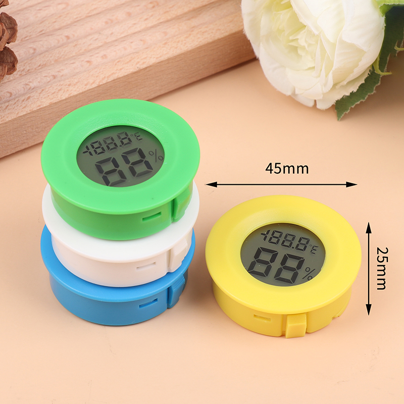 Mini lcd digitalt termometer og hygrometer  -50 °c til  +70 °c temperatur- og fugtighedsmåler til test af køleskab/fryser