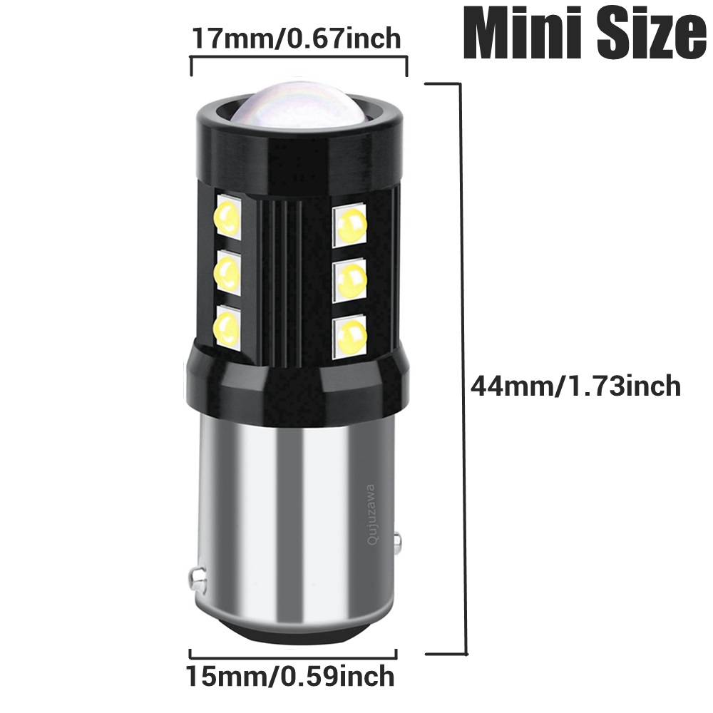 2 stück 1157 -fach 15d p21/5w led-auto-rückleuchten, bremsleuchten, automatische blinker, tagfahrlicht, rot, weiß, gelb