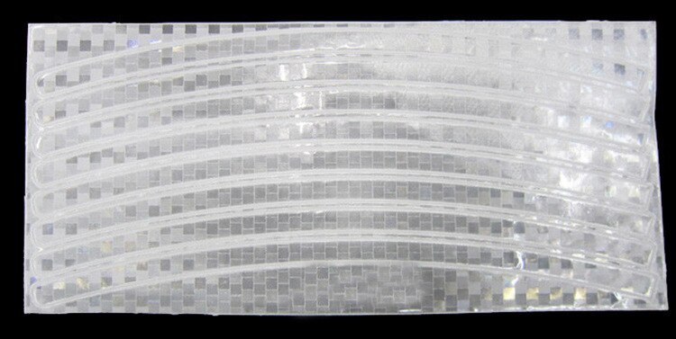 Fiets Reflector Tl Mtb Fiets Sticker Fiets Velg Reflecterende Stickers Decal Accessoires: Silver