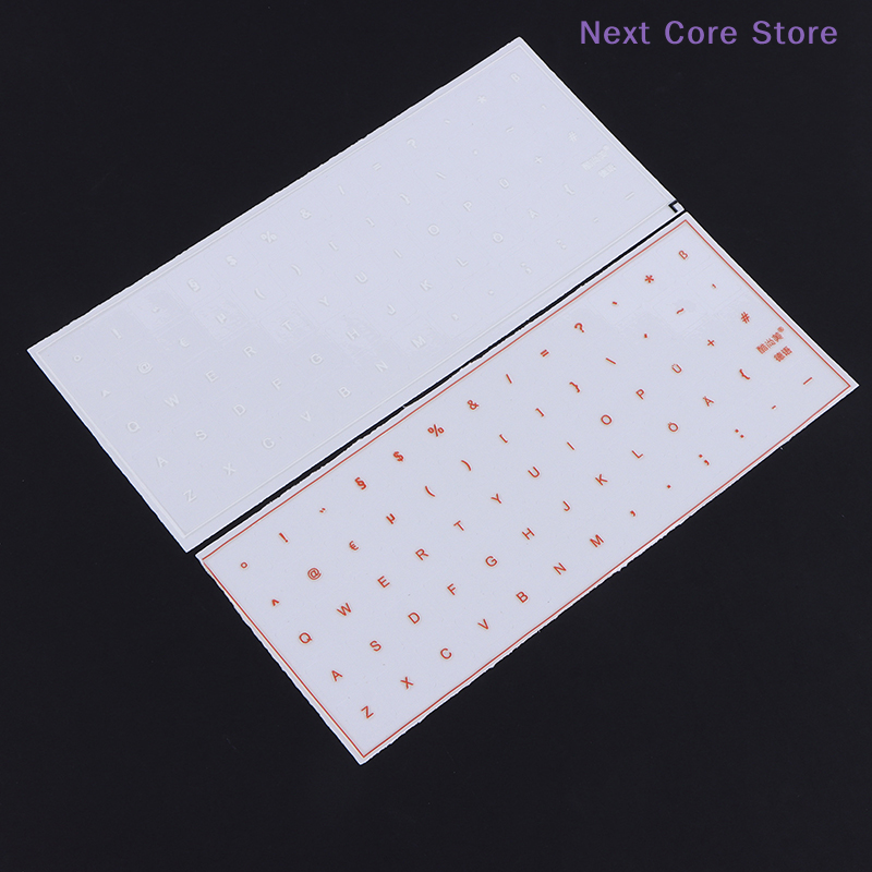 Naklejka na klawiaturę laptopa, pojedyncza folia z pęsetą, niemiecka folia do zrywania, uniwersalna przezroczysta naklejka