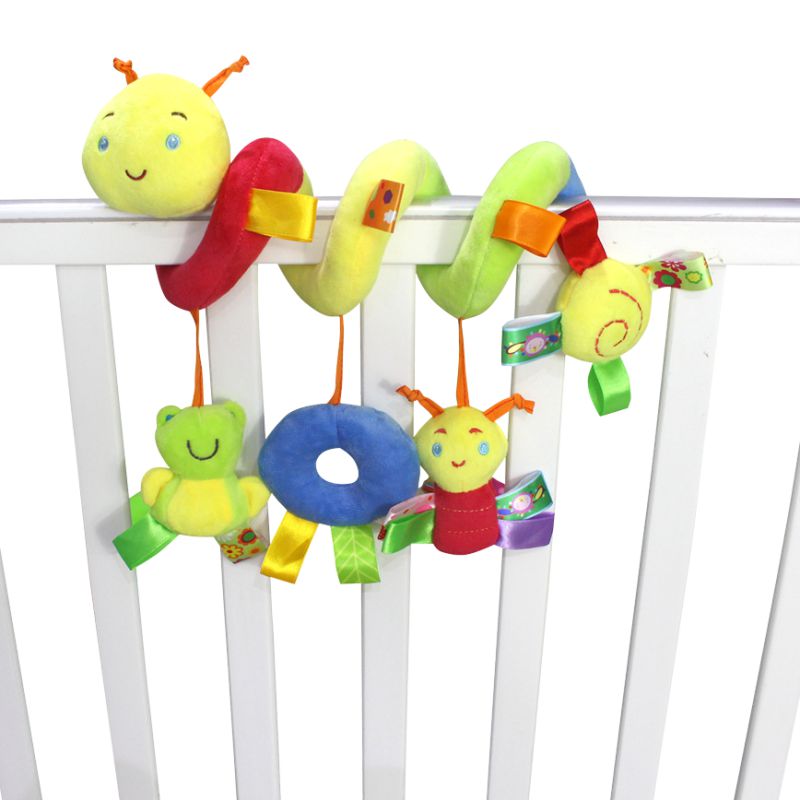 Baby Bett Kinderwagen Auto Sitz Hängen Plüsch Spielzeug Niedliche Cartoon-Tier Handbells Spielzeug Bettwäsche Sets Für Brasilien VIP