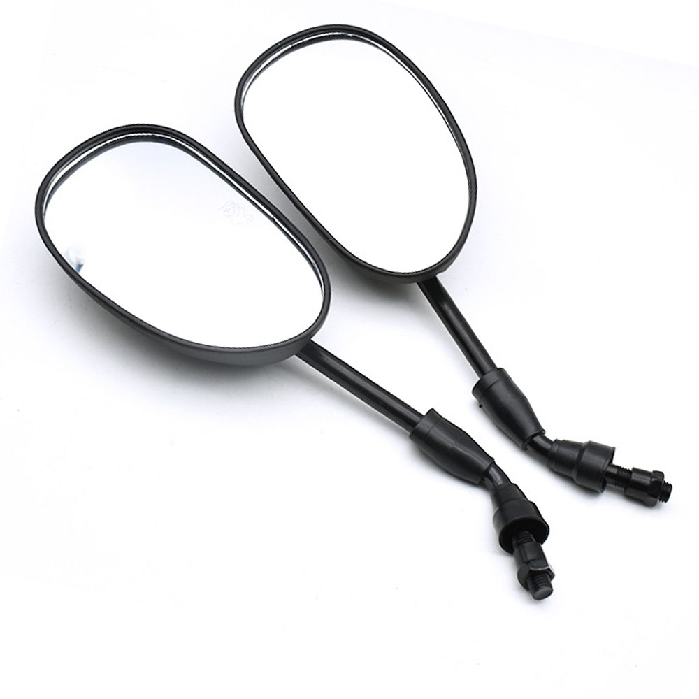 Espelhos retrovisores para motocicleta, rosca rígida de 10mm para dy100 chinês atv quad ciclomotor peças de scooter