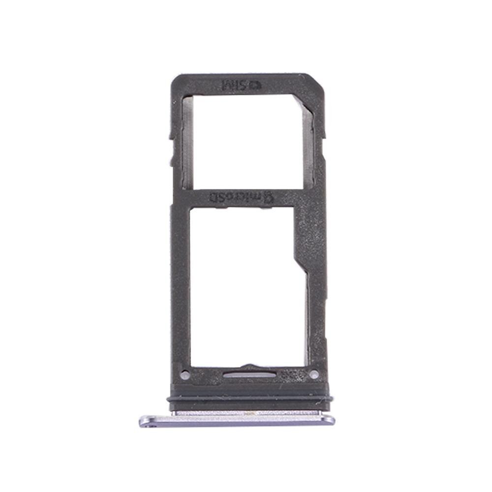 for For Galaxy S8 SIM Card Tray Slot Holder SD Card Tray Sim Card Adapter Repair, replacement, accessories: Orchid Gray