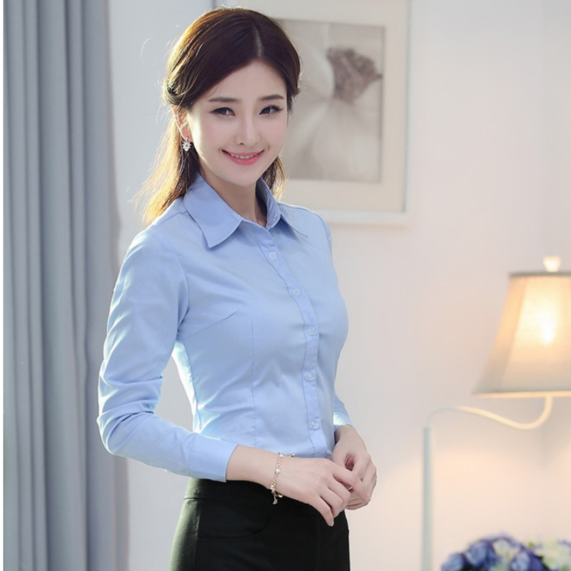 Camisa blanca de coreana para mujer, camisas de mezcla de algodón para mujer, blusa de manga larga, camisa de estudiante de otoño, Tops básicos para mujer S-5XL