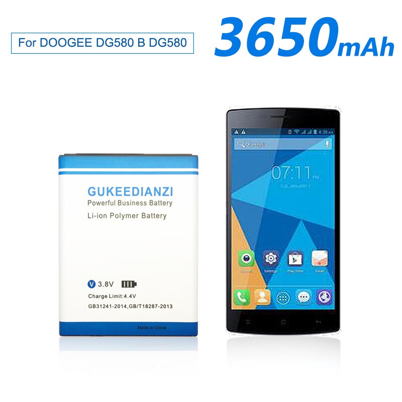 Batería GUKEEDIANZI para teléfono inteligente DOOGEE B-DG580, batería para teléfono móvil DOOGEE B-DG580 DG580, batería de 3650mAh