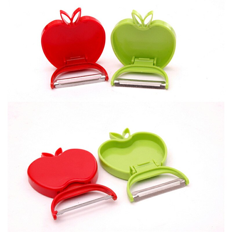 Práctico mini plegable pelador de frutas pelador parer pelador de frutas rallador rebanador de vegetales accesorios de cocina