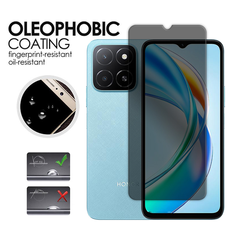 Para Honor X5b Plus vidrio para Honor X5b vidrio templado 6,56 pulgadas Protector de pantalla de privacidad antiespía para Honor X5b Plus película de lente