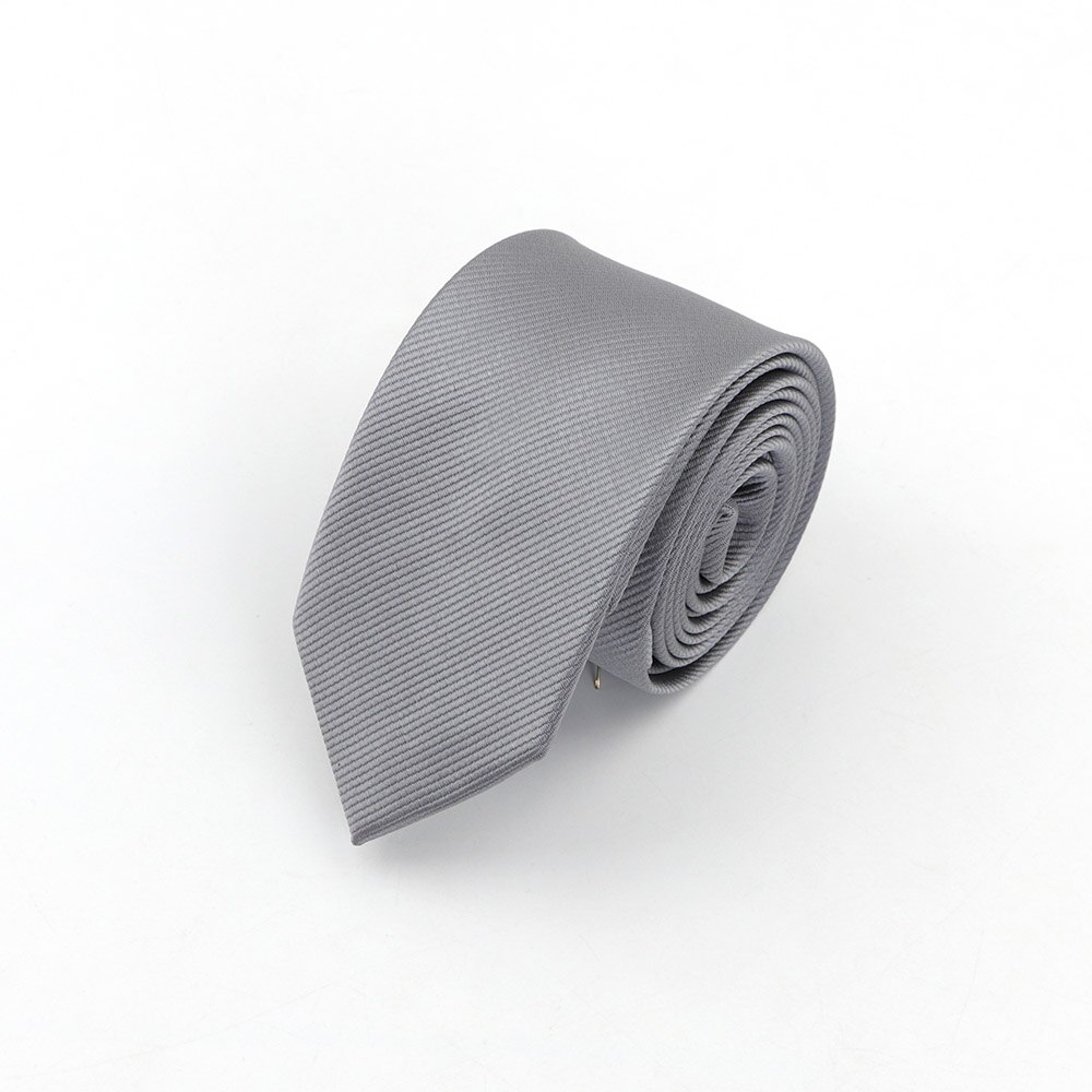 Men Solid Classic Ties Formal Striped Business 6cm Slim Necktie for Wedding Tie Skinny Groom Cravat: 4