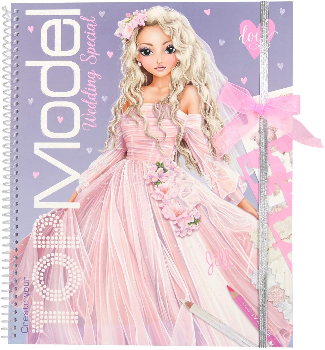 Top Model Create Your Wedding Special Colouring Book Book Hand Painted Graffiti of Relieve Stress Painting Book