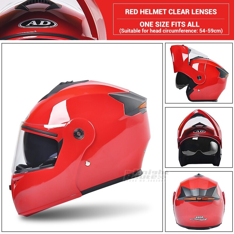 Rosa Motorrad Helm Männer Motorrad Biker Volle Gesicht Helm Flip Dual Objektiv Modulare Roller Motocross Reiten Moto Crash Helm: 107  HD RD