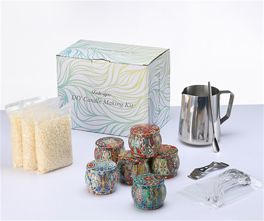 DIY Candle Mold Sets Candle Making Supplies Handmade Aromatherapy Candle Making Kit Candle Mold Pigment Soy Wax Core Tool Sets