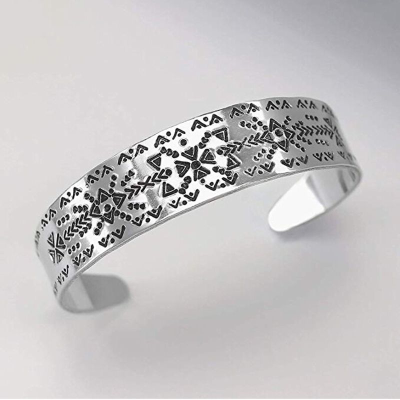 10Pcs/Set Titanium Blank Stamping Bracelet DIY Leather Cuff Bangles Jewelry Making Accessories