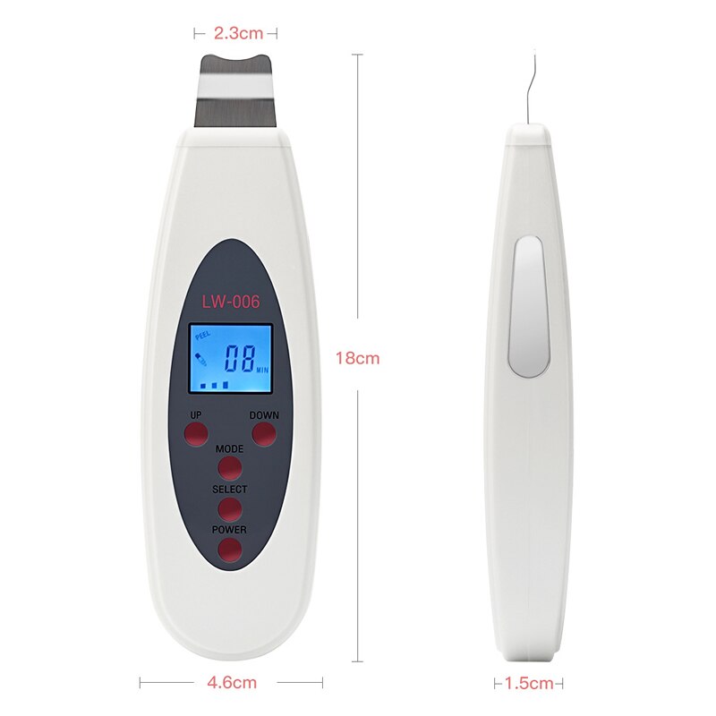 Ultralyd peeling maskine til at fjerne cutin og hudorme pore dybderensende instrument ultralyd peeling kniv skønhedsinstrument