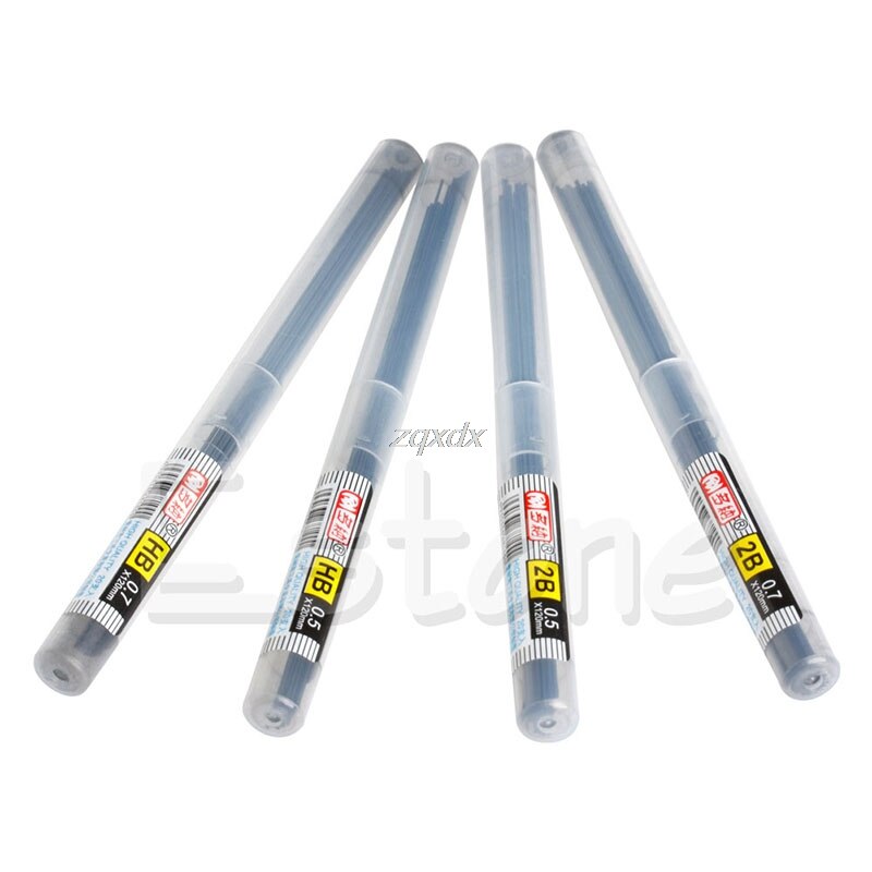 Hb 2b bly et genopfyldningsrør 0.5 mm / 0.7 mm automatisk blyantstil 11cm