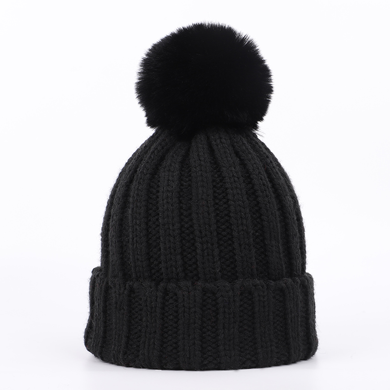 Mode kinderen Gebreide Mutsen Muts Sjaal 2 Stuks Set Effen Kleur Winter Jongen Meisje pompom Zachte Cap sjaals Baby Kids