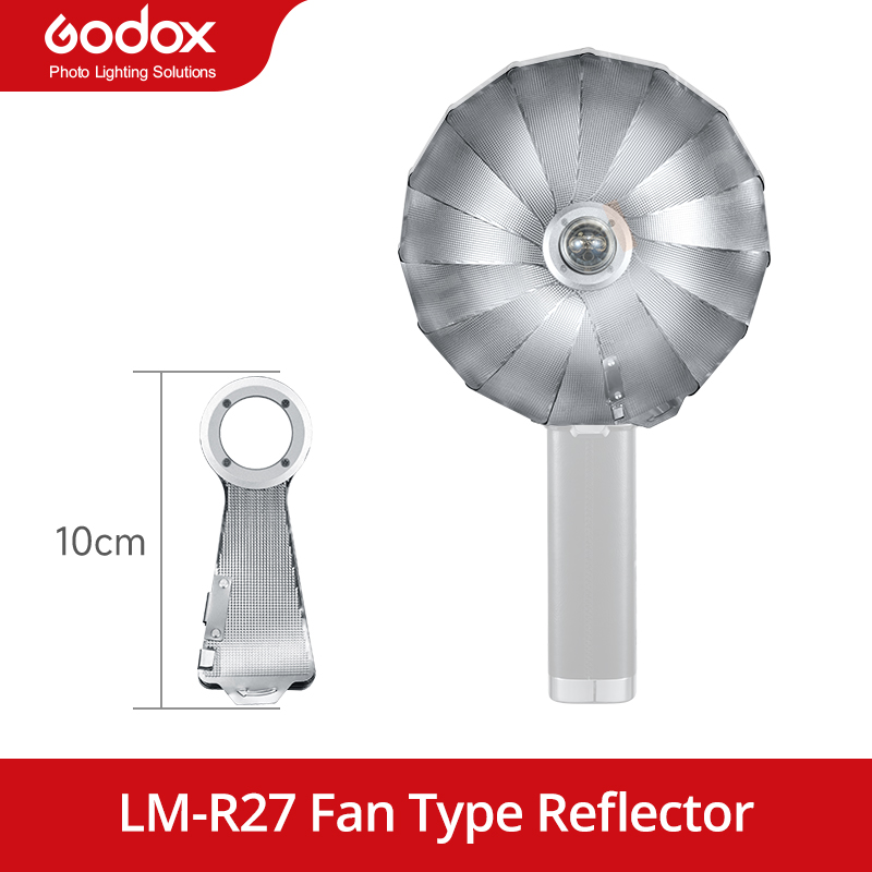 Godox Lux Master Accessories LM-S25 Octagonal Softbox LM-R27 Fan Type Reflector LM-R28 Reflector with Dome for Lux Master Flash: GRAY