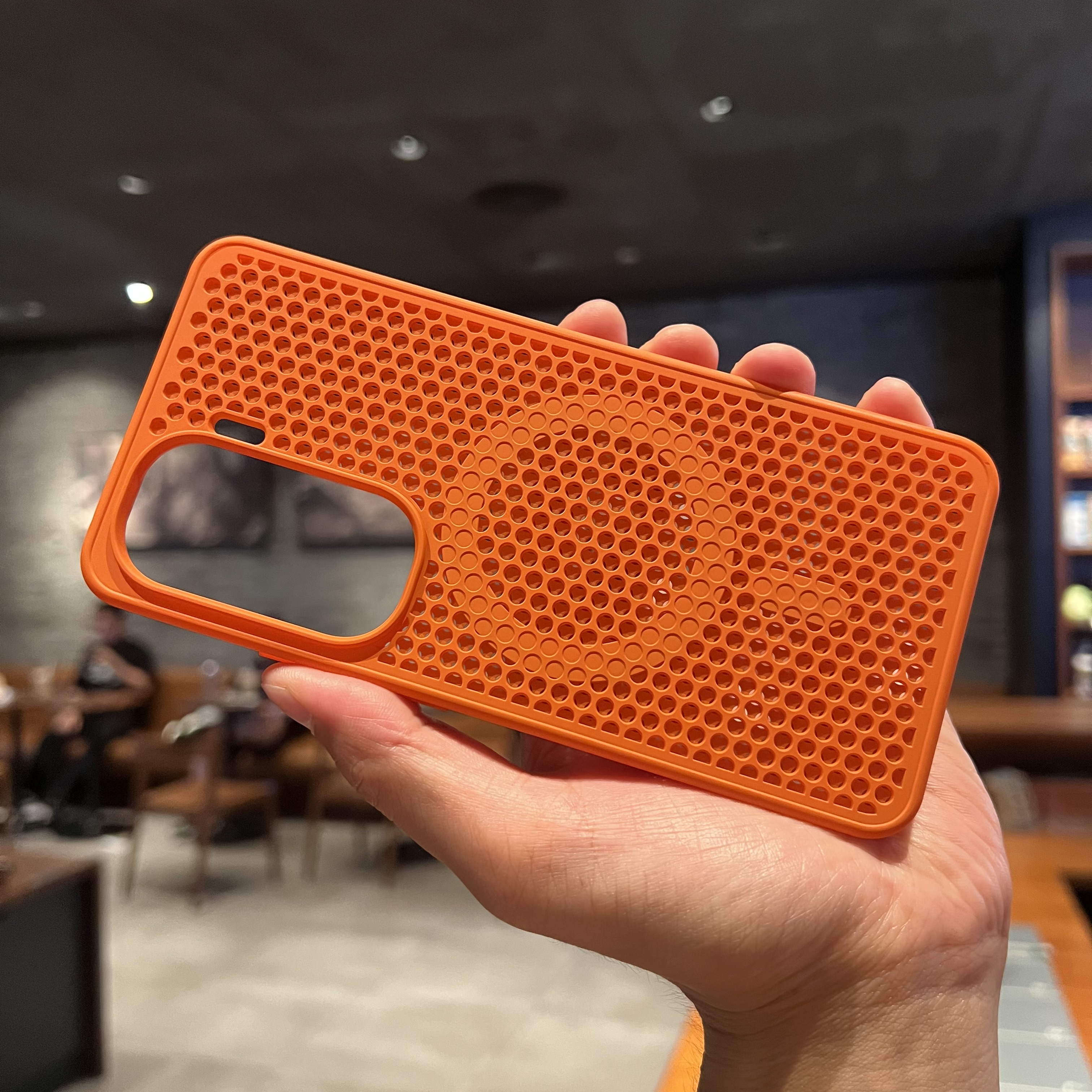 Magnetic Case For IQOO Neo 10 Pro Honeycomb Heat Dissipation Breathable Wireless Charging Back Cover For IQOO Neo 10 Pro Bumper: Orange / For iPhone 16 Pro Max